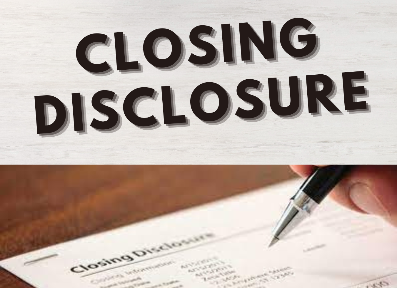 closing disclosure